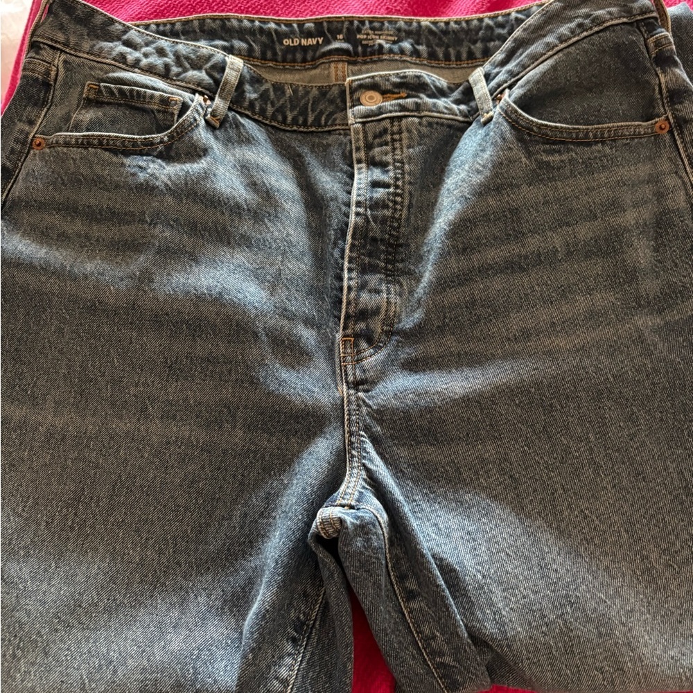 Old Navy Pop Icon Skinny Jeans 16 Tall Extra High Rise Dark Wash Blue - Picture 1 of 2
